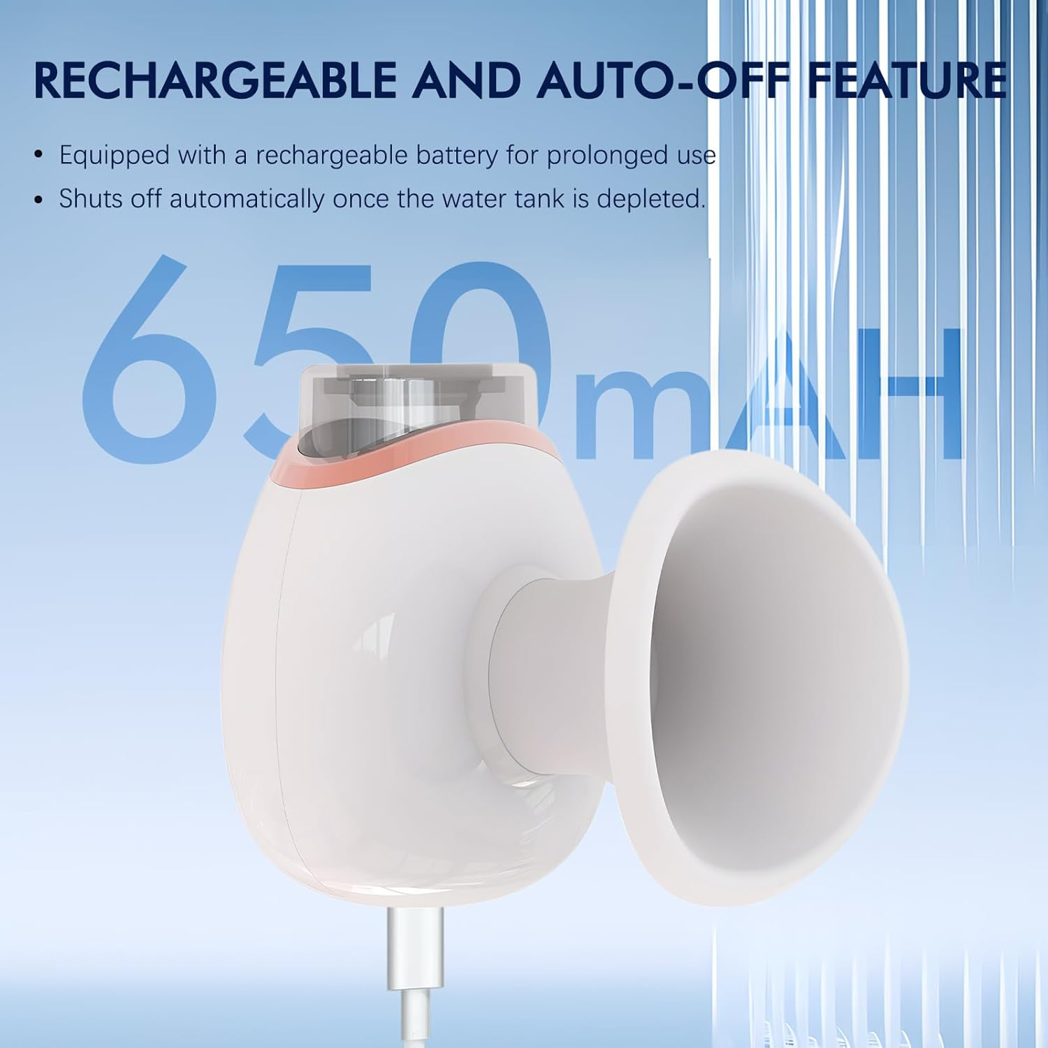 AGLOO Heated Nano Eye Mist Steam Sprayer - Portable and Rechargeable, Facial Steamer for Dry Eye Relief image number 1