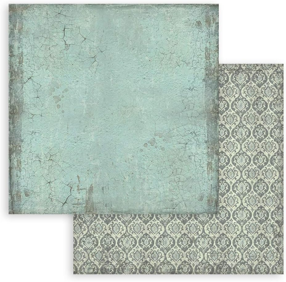 Scrapbooking Small Pad 10 Sheets Cm 20.3 X 20.3 Cm Backgrounds Selection - Voyages Fantastiques