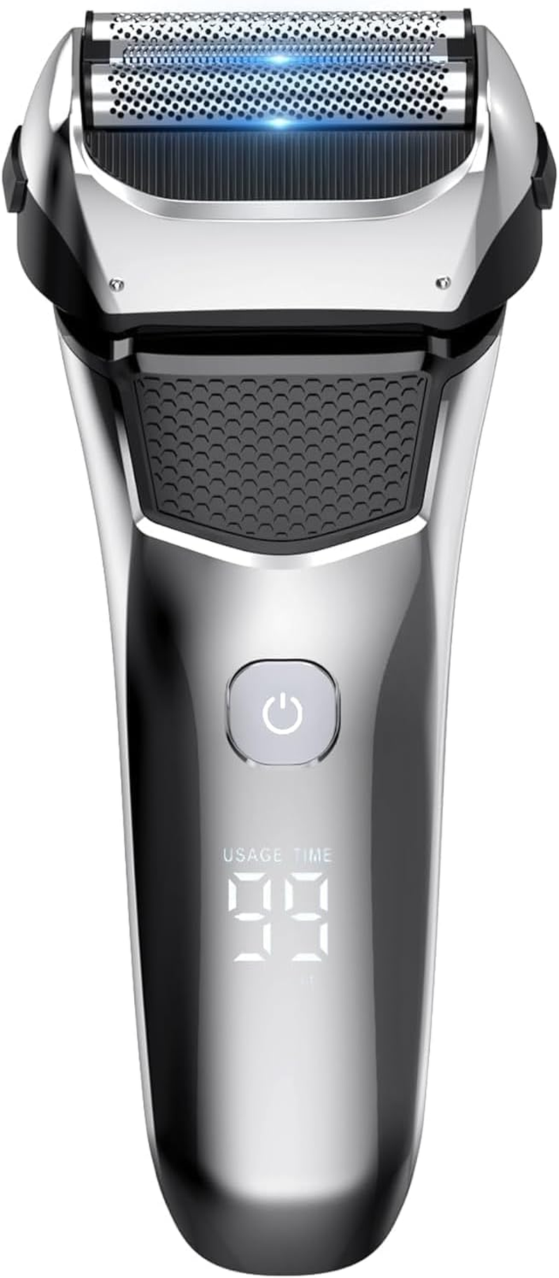 Electric Razor, Electric Shavers Face, Dry Wet Shavers Beard Trimmer Travel Foil Shaver for Men,Dry Wet Shavers Beard Trimmer Travel Foil Shaver, Type-C Charge Idea Men Gift(Black＆Grey) - Black＆Grey image number 2