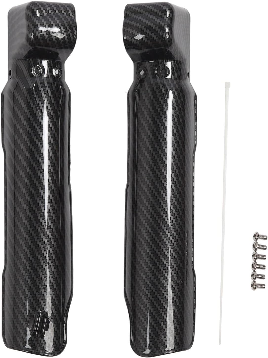 2PCS Shock Absorber Guard, Carbon Fiber Motocycle Fork Guard Protector, Front Fork Covers Replacement for Surron Light Bee X S image number 5