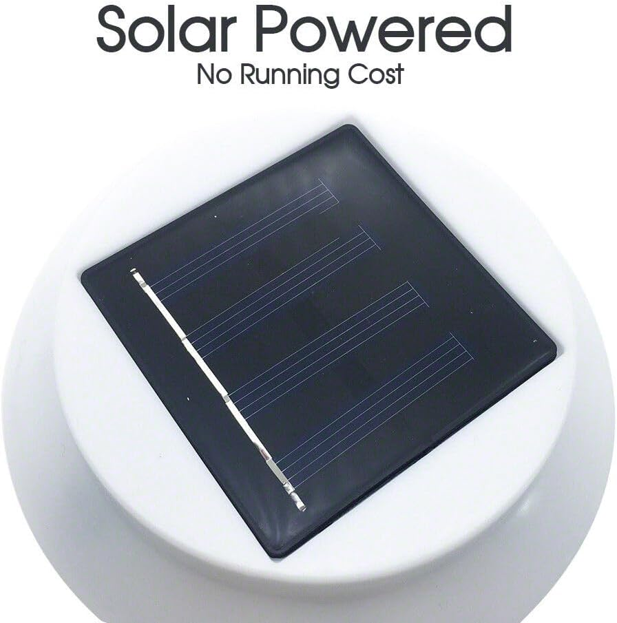 Leona Co 3Leds Solar Panel Black Solar Power Powered Outdoor Garden Light Gutter Fence LED Wall Bracket (2) image number 4