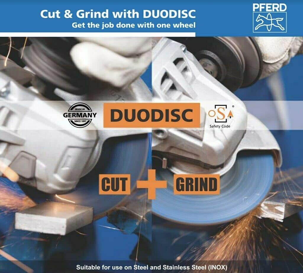 PFERD Duodisc 125Mm 5" Cutting and Grinding Discs, Steel Stainless Metal Wheels Blades Angle Grinder (Box of 20) image number 5