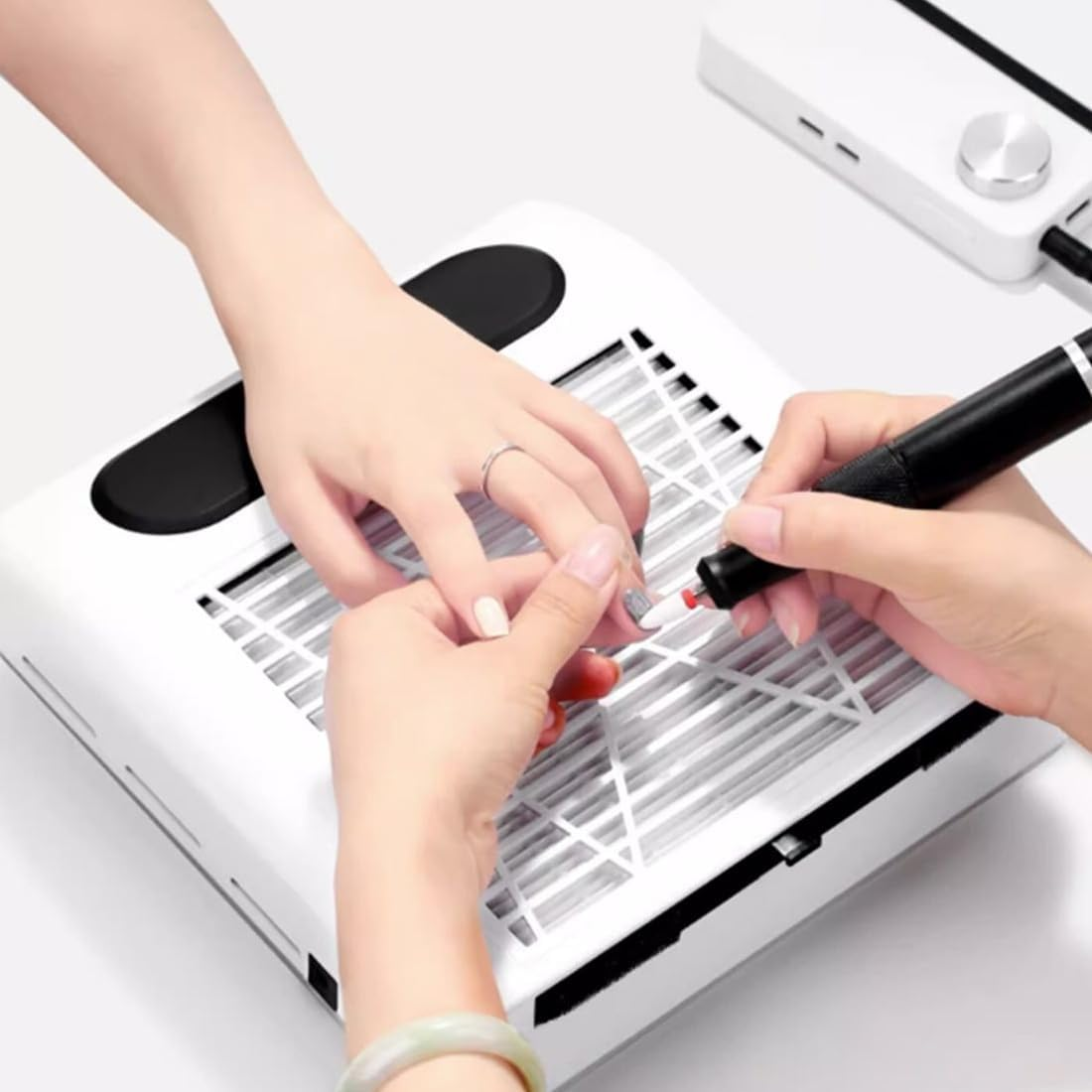 BEPSYOM 1 X Filter for Dust Extraction, for Manicure and Pedicure Accessories for Nail Vacuum Cleaner, Nail Vacuum Cleaner, Model CJ XC003, Nail Art, Extraction, Dust Collector, Filter Screen, Nail image number 5