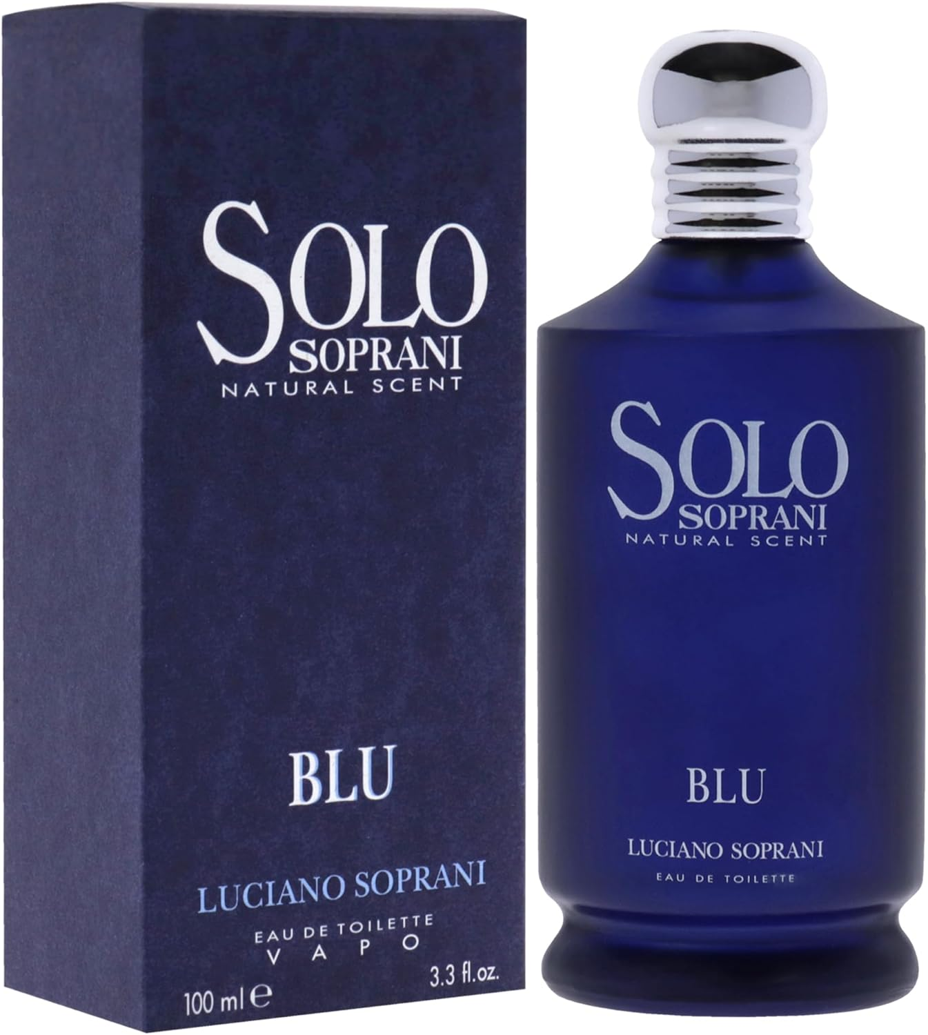 Luciano Soprani Solo Soprani Blu Eau De Toilette Spray for Men, 97.59 Ml Pack of 1 image number 1