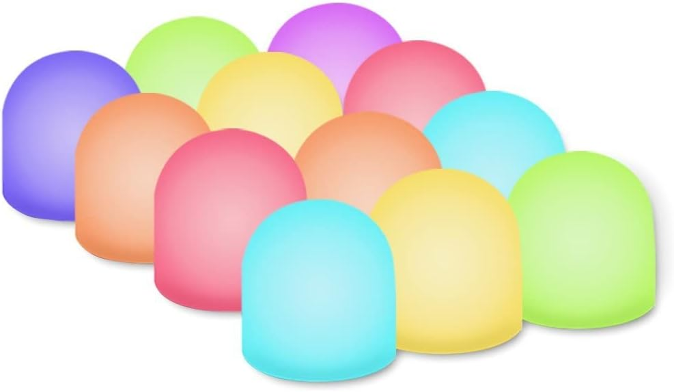Novelty Place Color Changing Mini Nightlight, Multicolor LED Mood Lighting - Night Light for Kid'S Bedroom, Bathroom, Living Room - Battery Powered (Pack of 12) image number 4