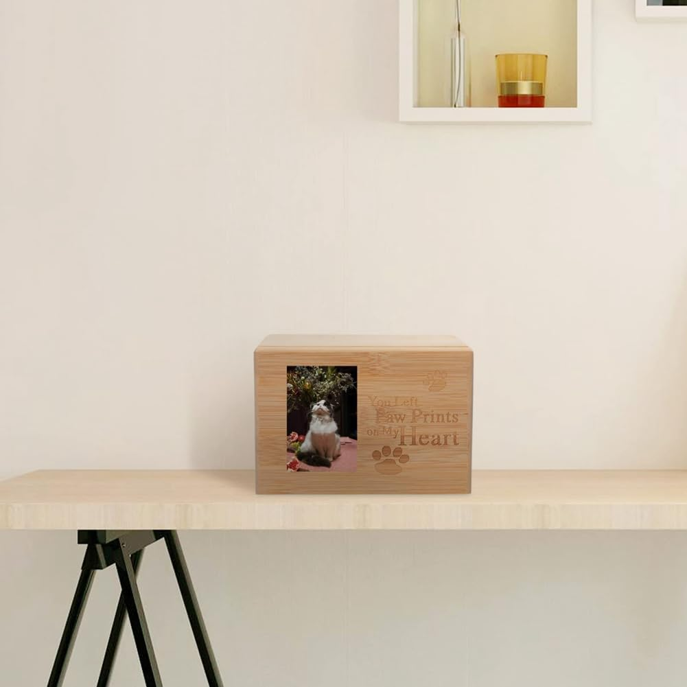 Elqater 1Pc Pet Urn Ashes Urn Photo Frame Urn for Ashes Photo Frame Urn Decorative Urns for Ashes Dog Cremation Case image number 1