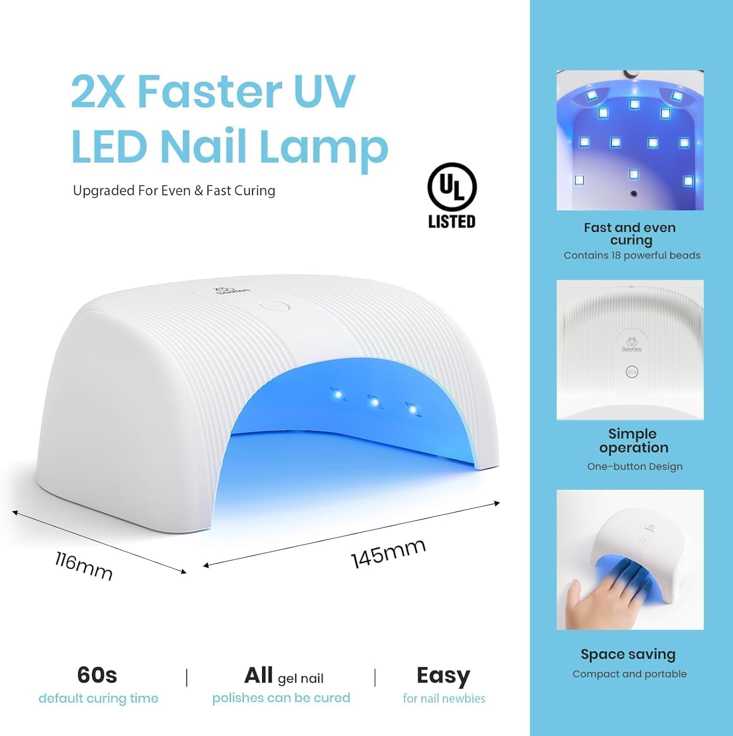 Beetles Gel Polish Gel Nail Polish with Uv Light Starter Kit, 6 Colors Muted Pastel Gel Polish with 3Pcs Base Gel Top Coat Cuticle Oils Nail Art Accessories Poetic Vision Kit DIY Soak off Led Gel for Girls image number 1