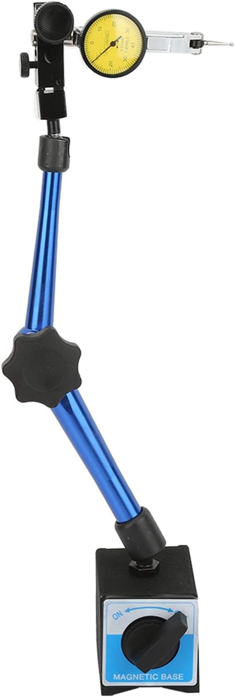Dial Test Indicator with Magnetic Base, 0.01Mm Professional Magnetic Base Dial Indicator, Universal Adjustable Flexible Magnetic Base Holder Stand Dial Test Indicator image number 3