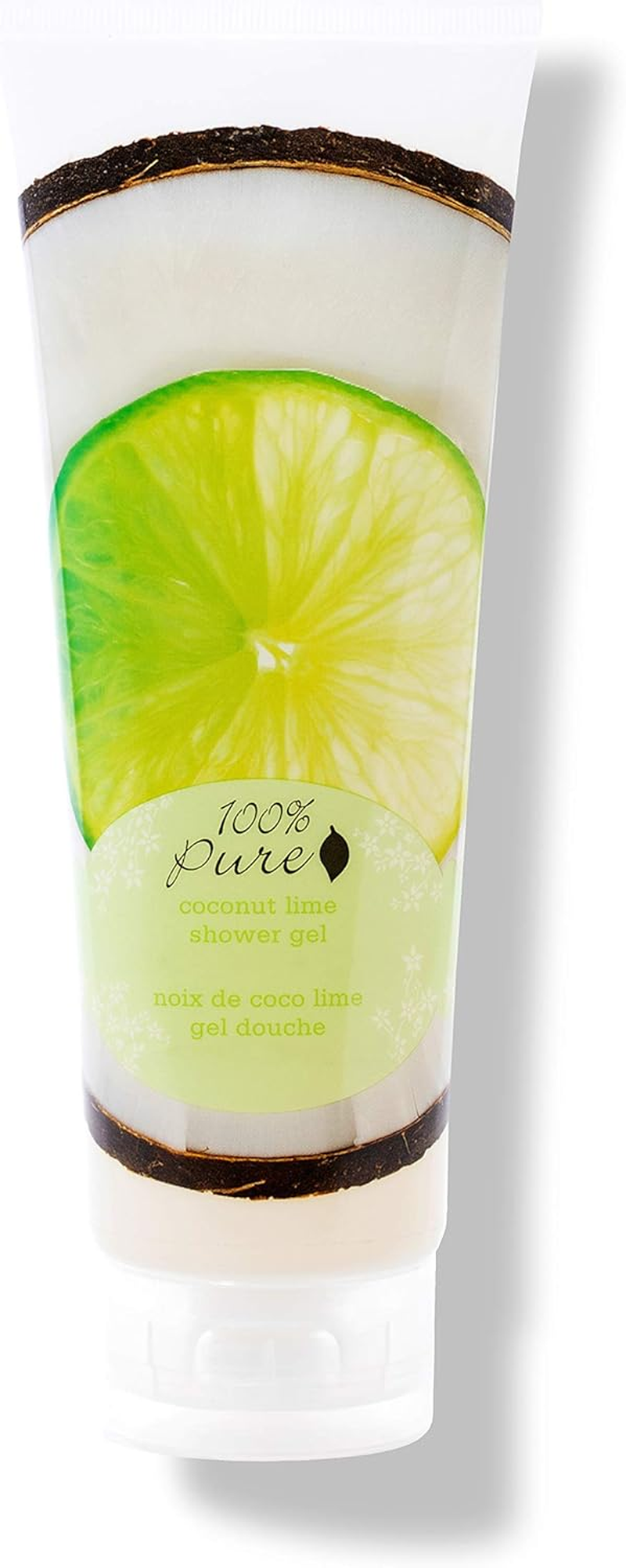 100% Pure Organic Bath Gel, Coconut Lime, 8 Ounce image number 4