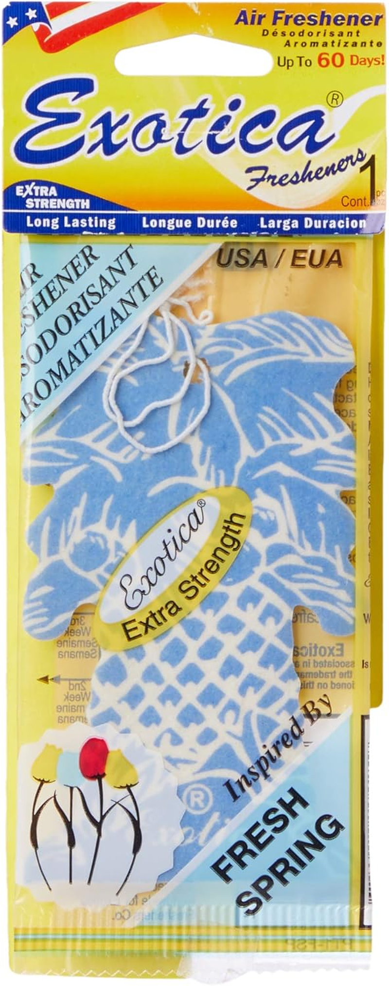 Exotica 76PT24C1FSP Fresh Spring Scent Plam Tree Air Freshener Strips image number 2