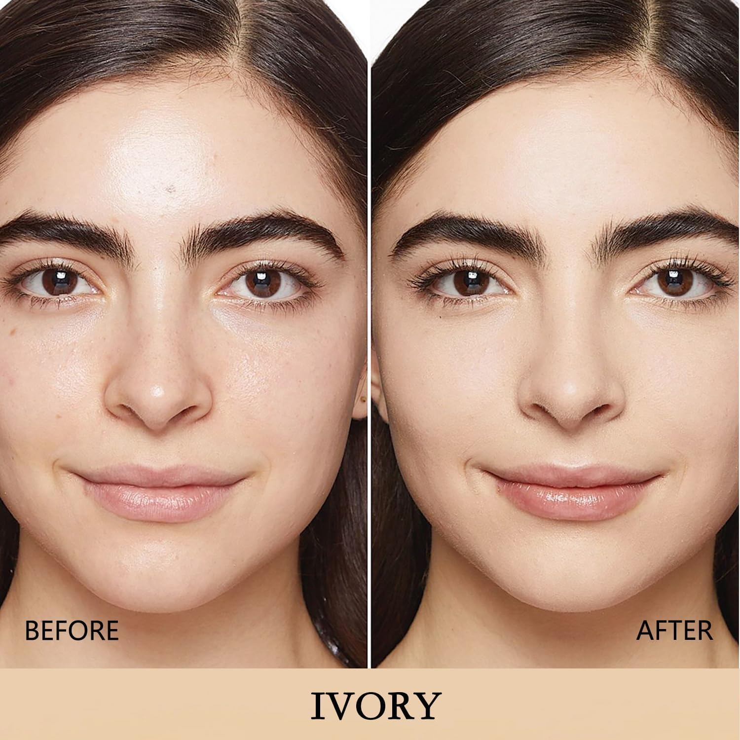 Air Cushion CC Cream Mushroom Head Foundation Makeup, BB Cream Face Makeup Foundation for Mature Skin, Moisturizing Natural Coverage, Tattoo Cover Up, Even Skin Tone for All Skin Types (2PCS Ivory) - 2Pcs Buff Beige image number 3