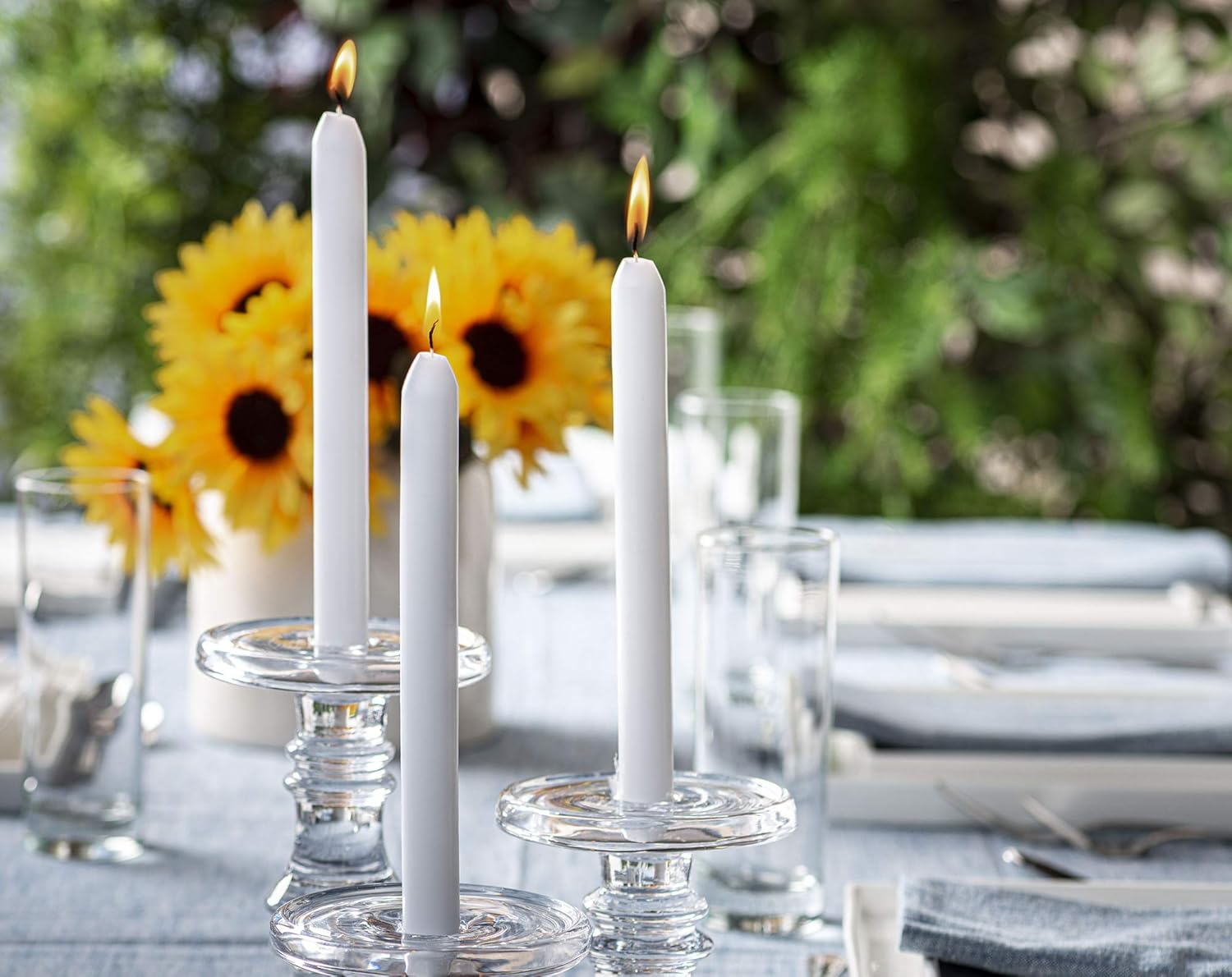 BOLSIUS Long Household White Table Candle - Approx 12 Inch image number 4