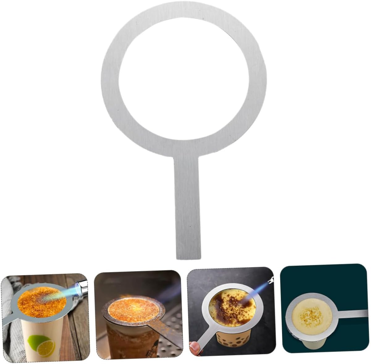 EPIGEIST 4Pcs Stainless Steel Baking Cup Rings Milk Tea Cup Rim Gaskets Smooth Anti-Scald Design for Dessert Shops Cafes and Milk Tea Lovers with Inner image number 3