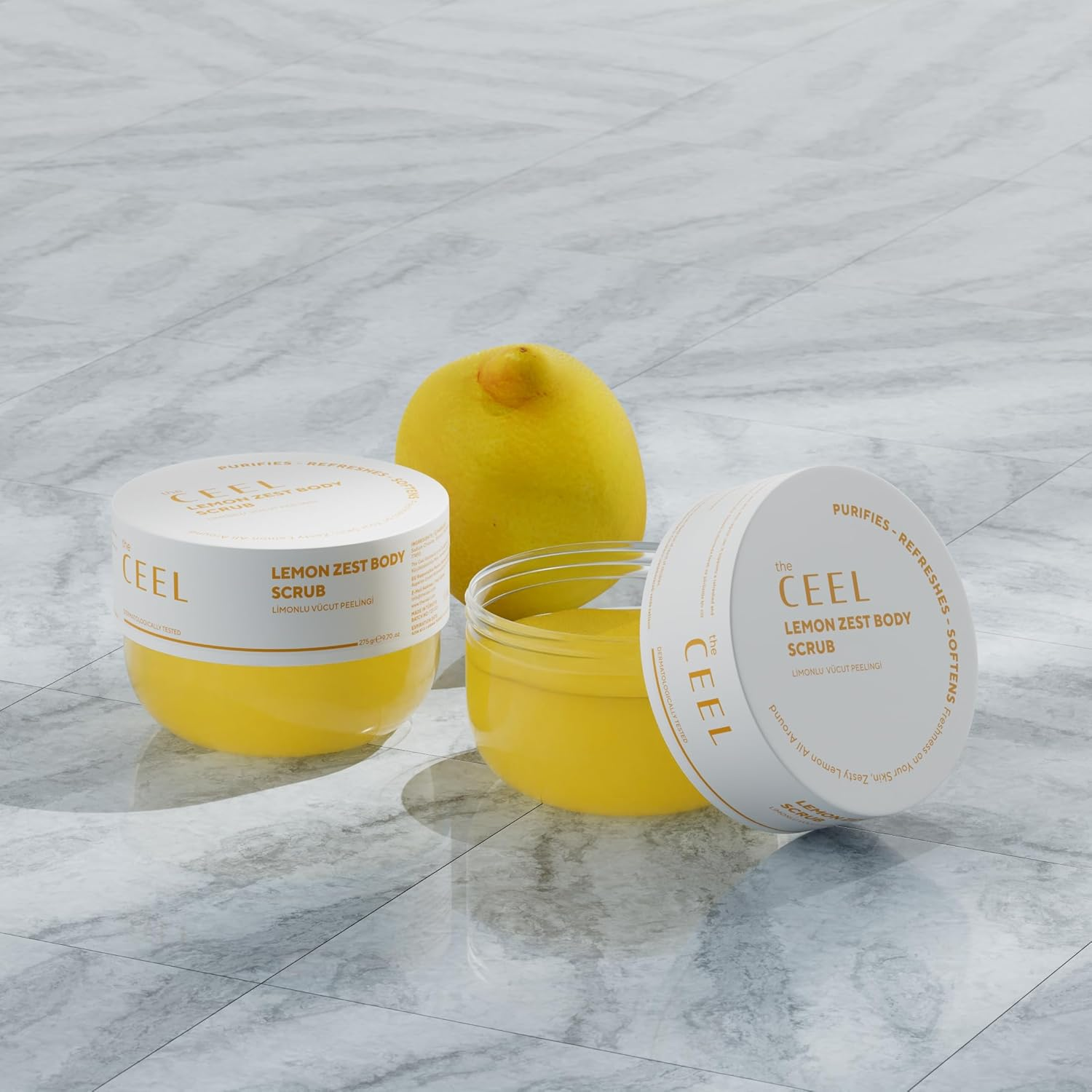 CEEL Lemon Extract Body Scrub 275 G &ndash; Moisturising, Nourishing & Purifying Exfoliant for Radiant Skin image number 1