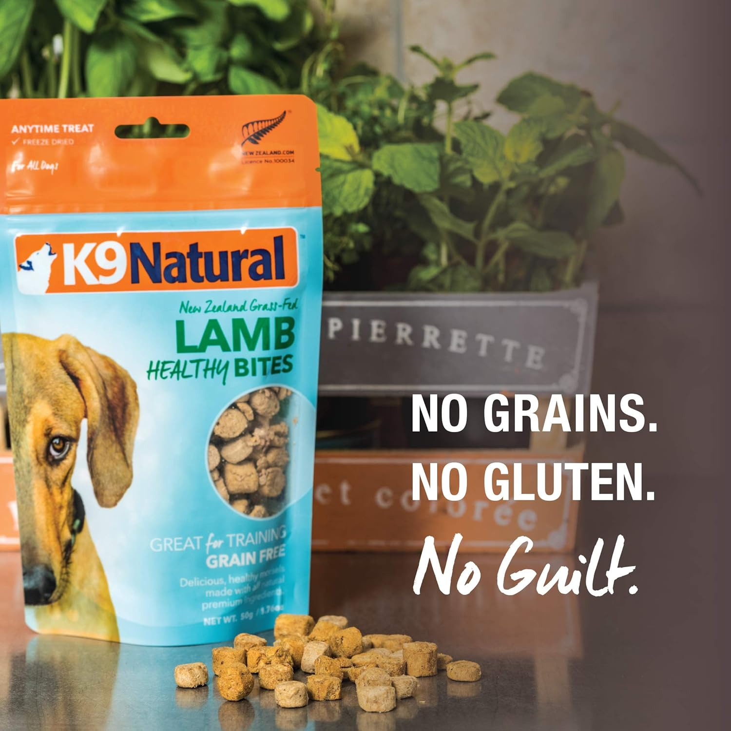 K9 Natural - Grain Free Freeze Dried Dog Treats - Chicken Bites, 50G image number 1