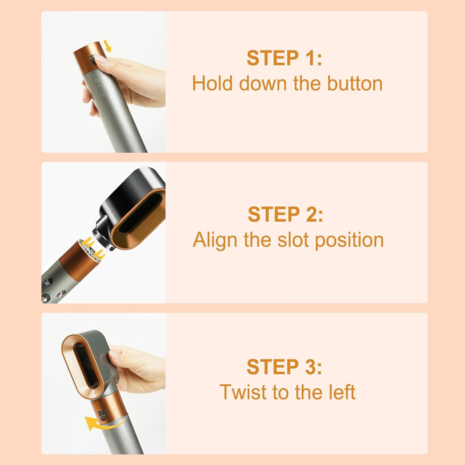 YTCHYYSK Pre-Styling Dryer Attachment Nozzle Replacement Compatible with Dyson Airwrap HS01 HS05 Accessories Part 969759-01,Gold image number 5