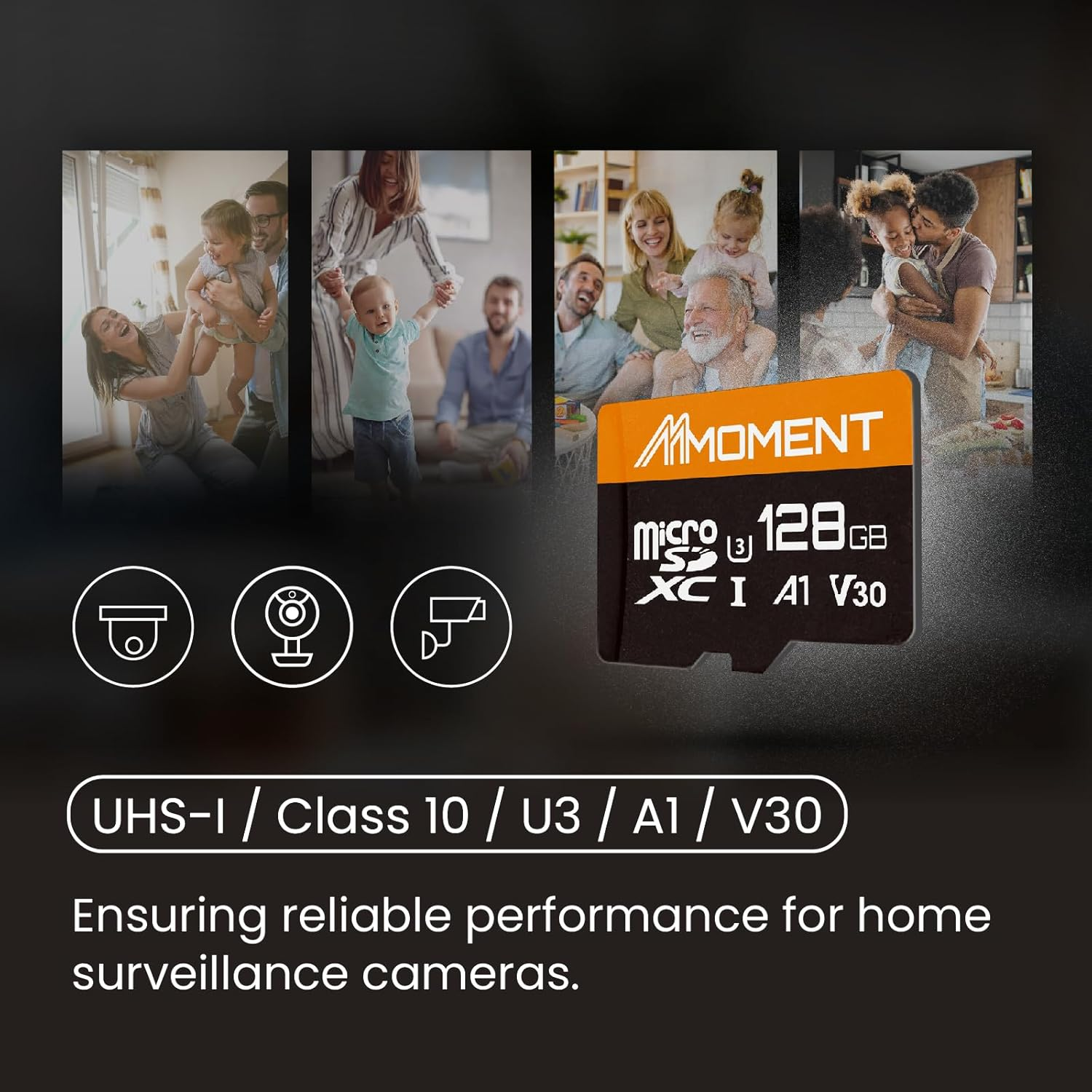 MMOMENT 128GB Micro SD Card, Micro SDXC Memor Card, A1, UHS-I, U3, V30, 4K UHD Memory Card for Nintendo-Switch, Gopro, Tablet, up to 95Mb/S Read, 60Mb/S Write Speed, SD Adapter Included image number 6