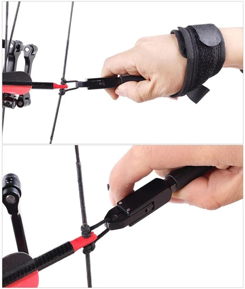 Archery Release Aid Compound Bow with Adjustable Wrist Strap Bow Release AUSTOCK image number 4