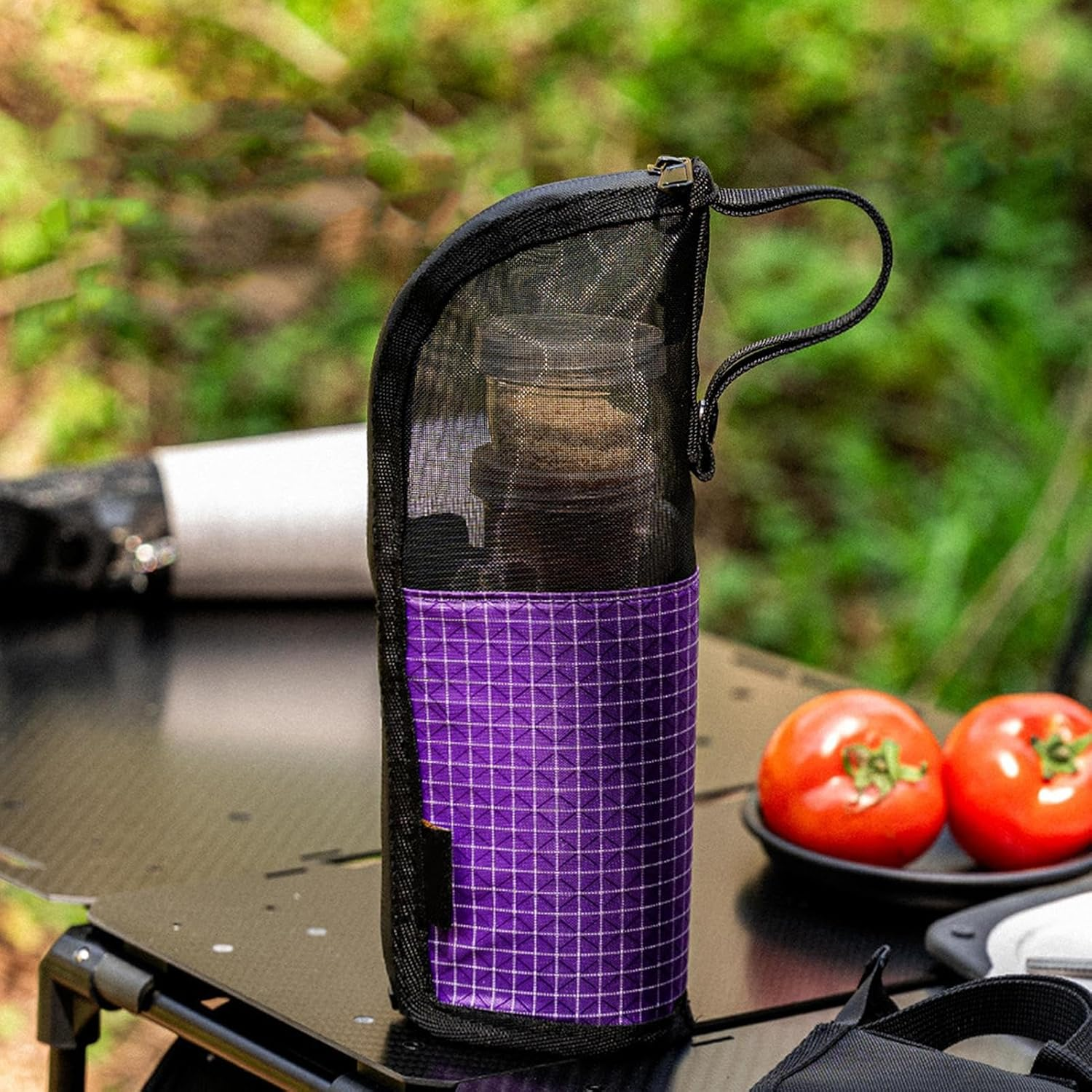 Cutlery Pouch for Camping - Cutlery Storage Bag | Thick Compact Utensil Gadgets Pocket for Fork Chopsticks Picnic Camping Outdoor Hiking BBQ image number 6