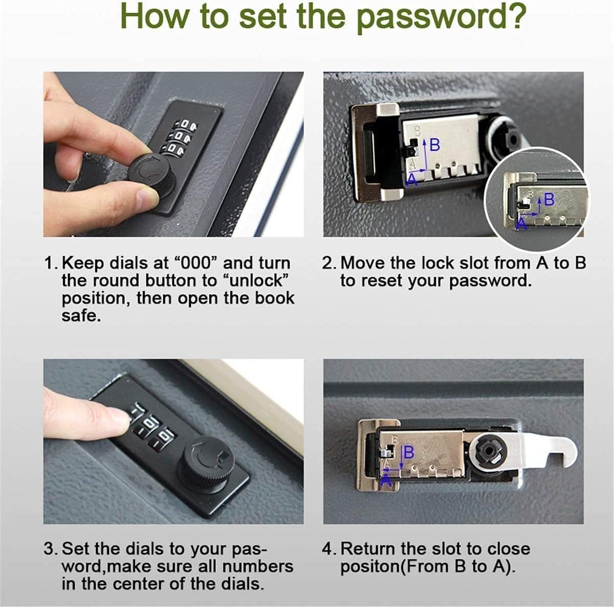 Real Paper Transfer Book Safe for Jewellery, Diversion Book Safe Storage Box, Hollow Secret Compartment with Security Combination Lock for Secure Discreet Hidden Valuables and Personal Items (Bible) image number 3