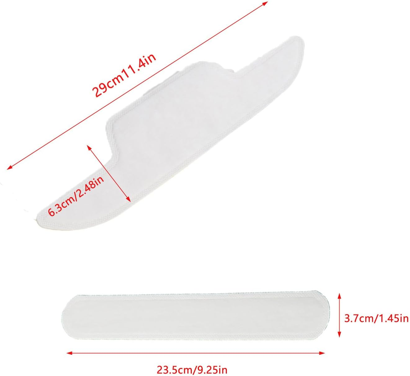 Arrerr 50 Pack Disposable Collar Protector Sweat Pads Sticker Self-Adhesive Grime Side Lining Stand Sticky Neck Liner for Hats Shirt Cuff Men Women Dress Shirts Hats Summer image number 5