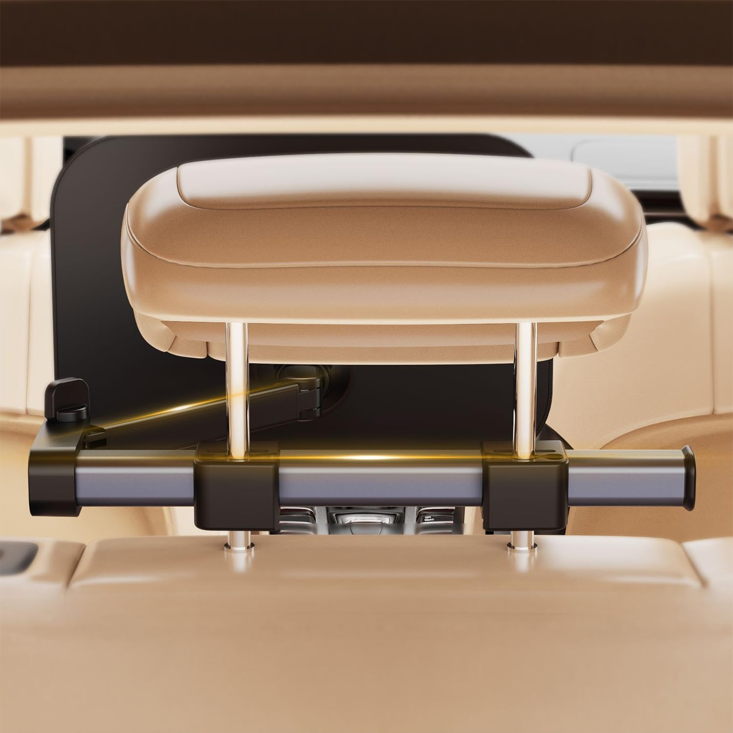 WEKUBA Baby Car Mirror, Stretchable Adjustable Car Mirror for Baby, 360&deg;Rotating, Safe Shatterproof Car Seat Mirror, Shockproof Car Seat Mirror, Hook and Clip Design, Easy to Install, Baby Essentials image number 1