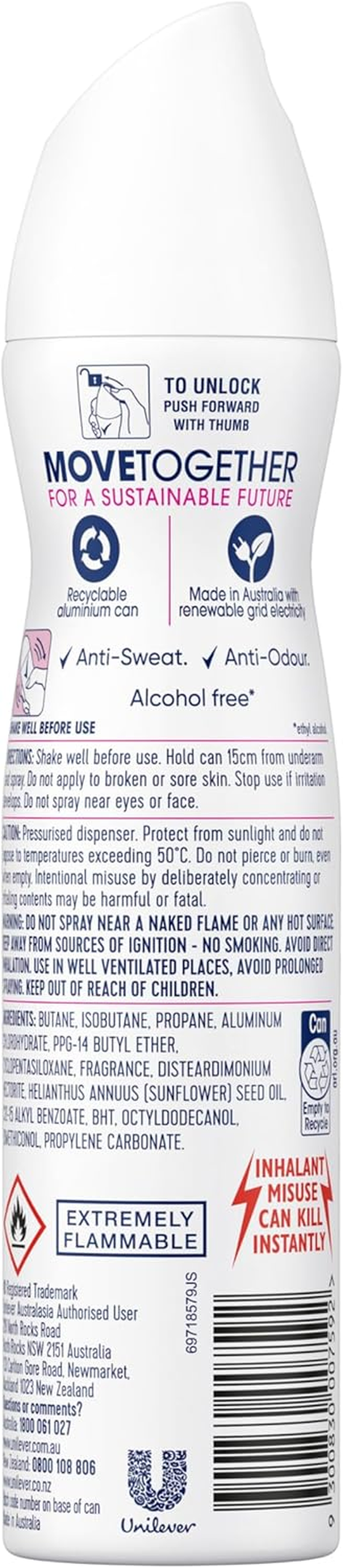 Rexona Women Sexy Bouquet Anti-Perspirant Deodorant Spray, 250 Ml image number 3