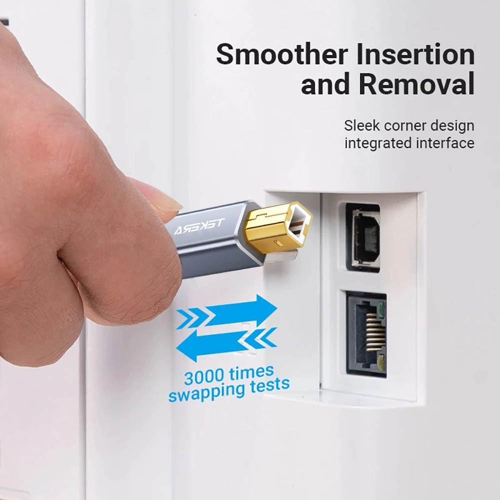 USB Printer Cable, 5 Metres Scanner Cable USB Printer Cord Type a to Type B Durable USB 2.0 Scanner Cord,Usb0400 image number 5