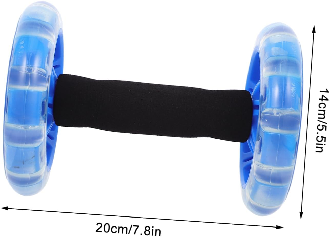 JOINPAYA Twin-Wheel Fitness Wheel for Core Strength Training Abdominal Exercise Machine Fitness Roller for Home Gym Use Helps in Tummy Control image number 5