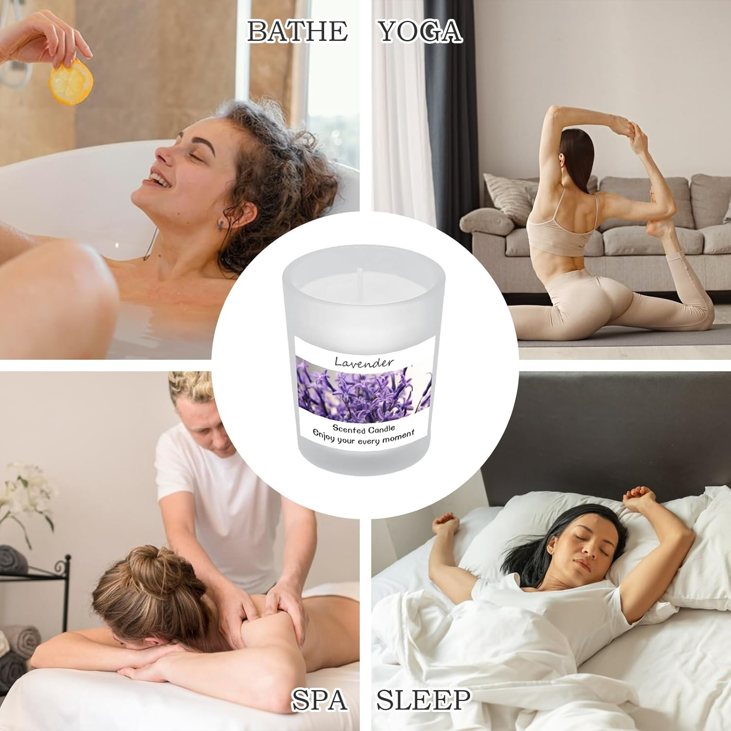 Scented Candles Gifts Set for Women and Men, Soy Wax Candles 6 Pack Jar Candle for Birthday, Thanksgiving, Valentine, Christmas, Anniversary Aromatherapy Gifts