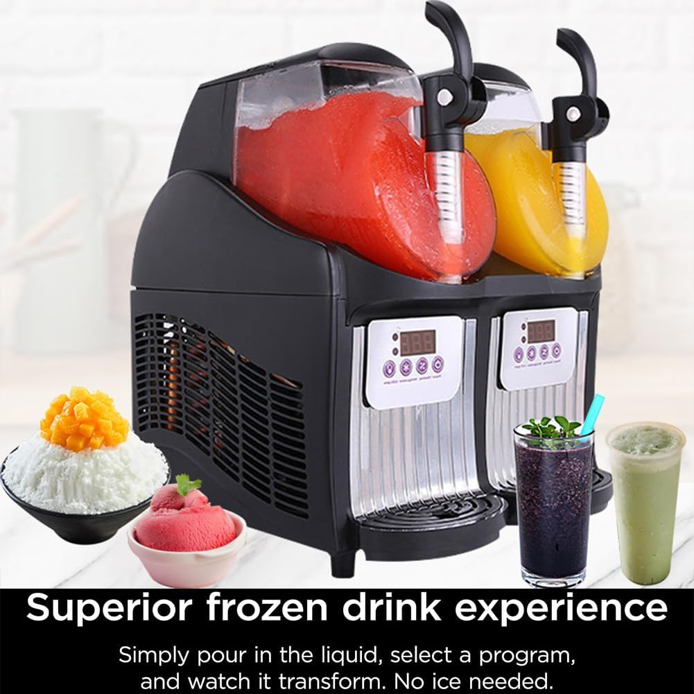 Slush Machine, 5L Commercial Frozen Ice Drink Refreshing Ice-Cool Juice & Smoothie Dispenser Equipment, Slushie Maker for Hotels, Bars & Caf&eacute;s image number 5