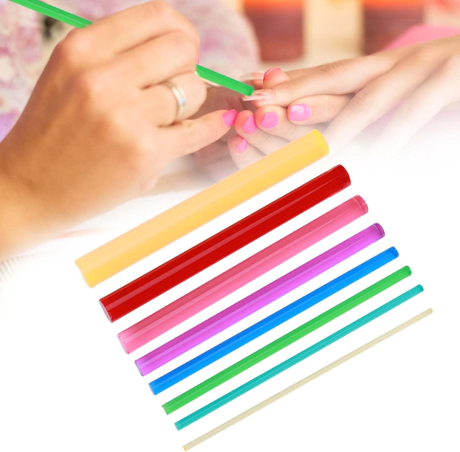 Watris Veiyi 8Pcs Dotting Painting Tool, Acrylic Stick Mandala Dotting Pen, Dotting Tools for Stones for Carving Ceramic Nail Art image number 4