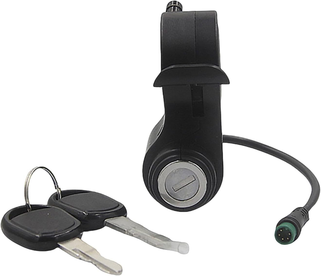 E Ignition Lock Starter Switch Lock,5 Pin Plug, Reliable,With 2 Keys Ebike Ignition Switch, for Replacement image number 3