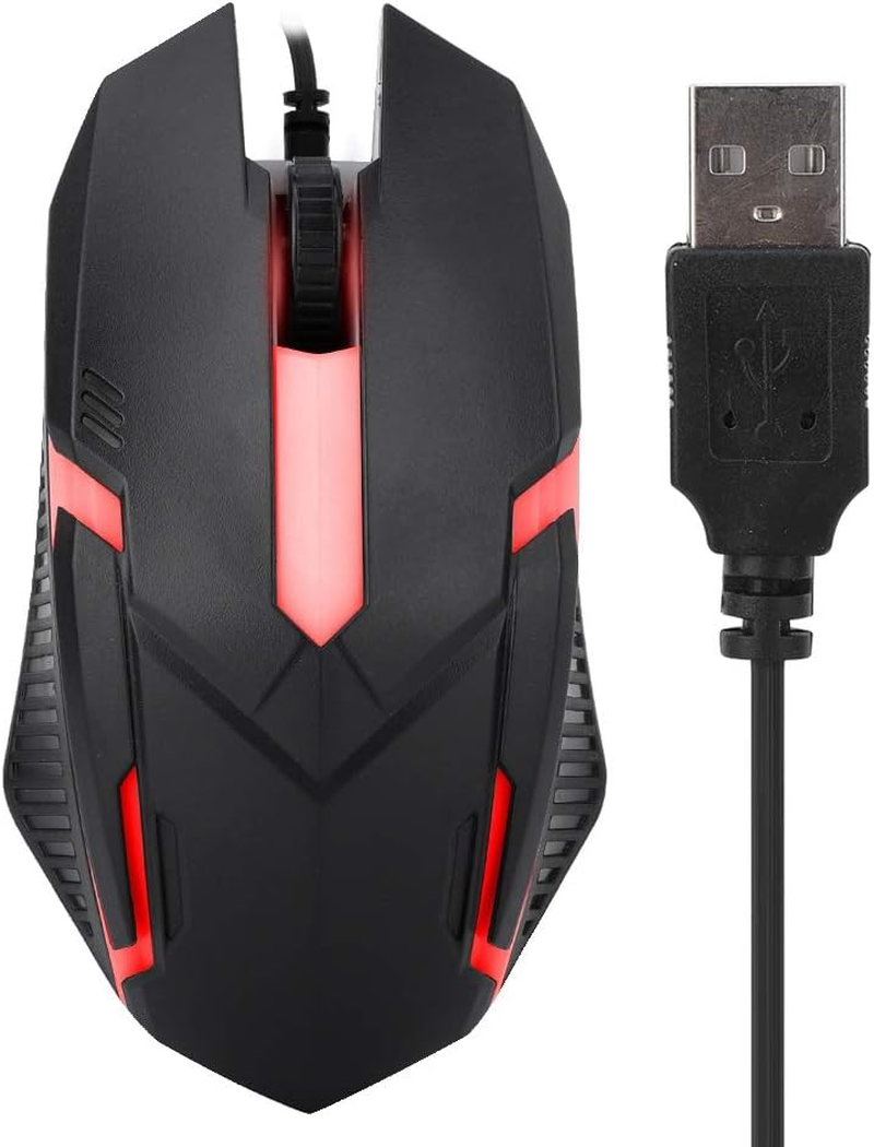 MS11 Wired Mouse 1600DPI RGB Backlit Ergonomic Gaming Mouse for Notebook, PC, Laptop, Computer - 2 Buttons +1 Wheel image number 5
