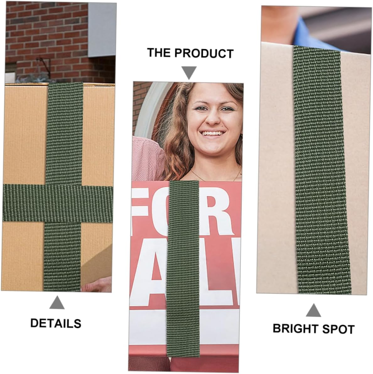 ANDRESLAD 6Pcs Luggage Tie Belt Car Luggage Fixing Belt Tightening Rope Cargo Strap image number 1