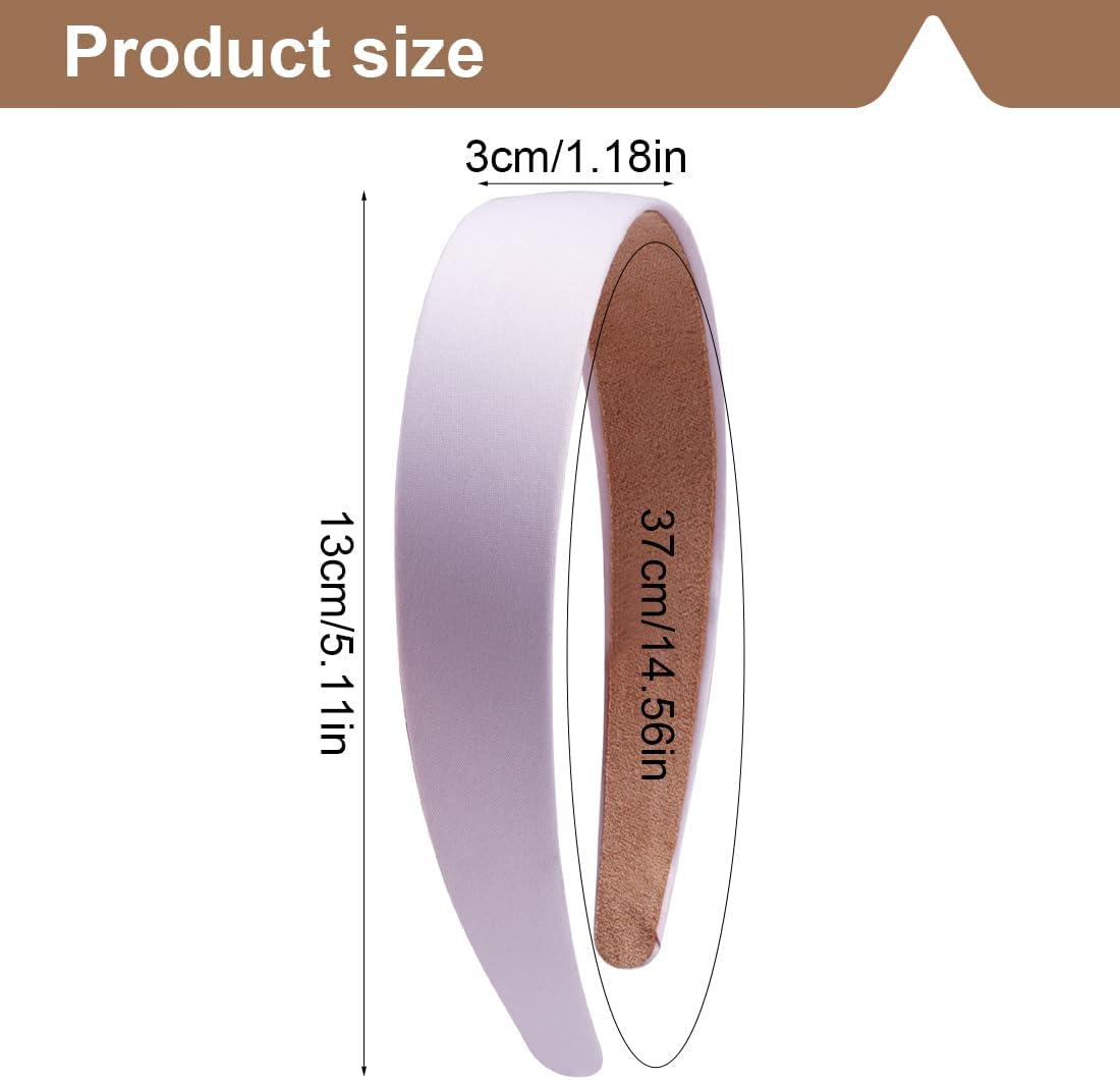 Tomedeks Pack of 3 Headbands for Women, Velvet Headband, Blue Hair Band, Faux Leather Headband for Women and Girls, Hard Plastic Headband, Plain, Thin Hair Bands (3 Colours) image number 1