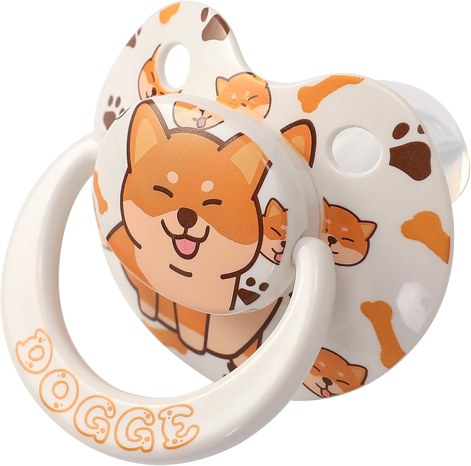 Adult Sized Pacifier Large Shield Binky Butterfly Shaped Cute Printed Paci