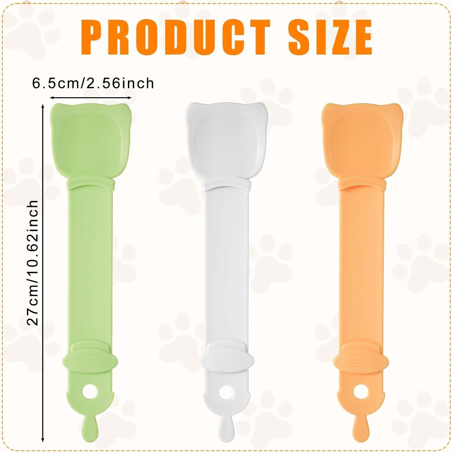 OMIPAWZ 3 Pcs Happy Cat Squeeze Treat Spoon, Strip Feeder for Lickable Treats image number 5