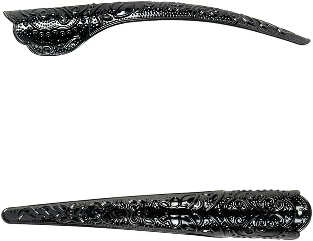 10 Pcs Long Finger Claws ,Cuff Design Adjustable Black Metal Nail Rings Extension,Halloween Articulated Hands Jewelry Fingertip, Cool Stuff Scary Vampire Demon Cat Cosplay Accessories Women Costume image number 4