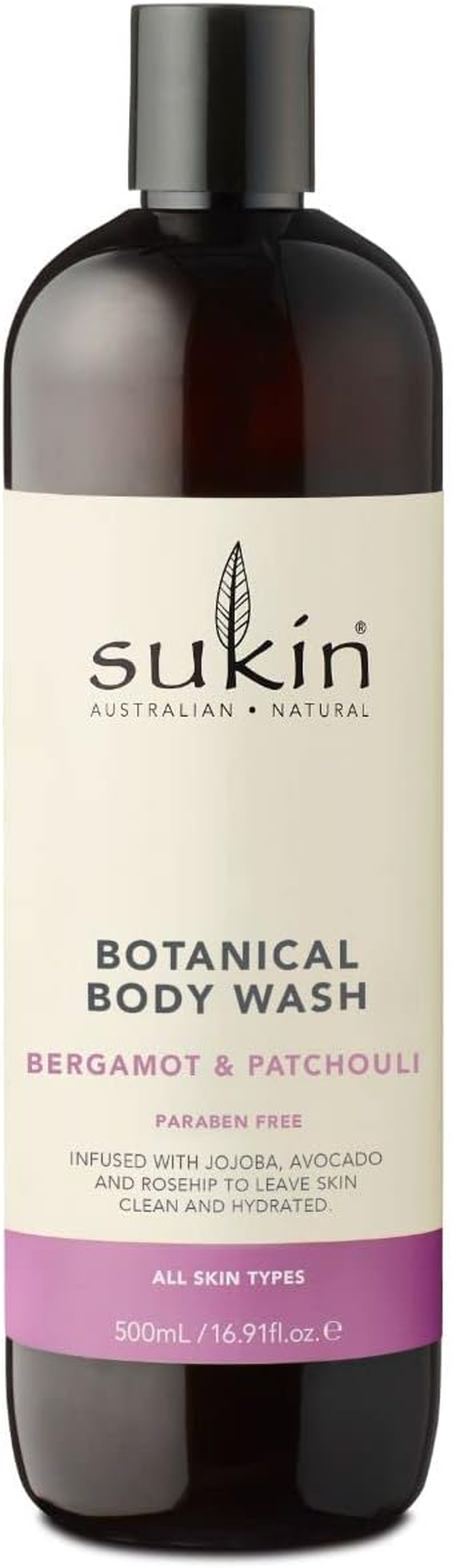 Sukin Botanical Body Wash, Bergamot & Patchouli, 500Ml image number 1