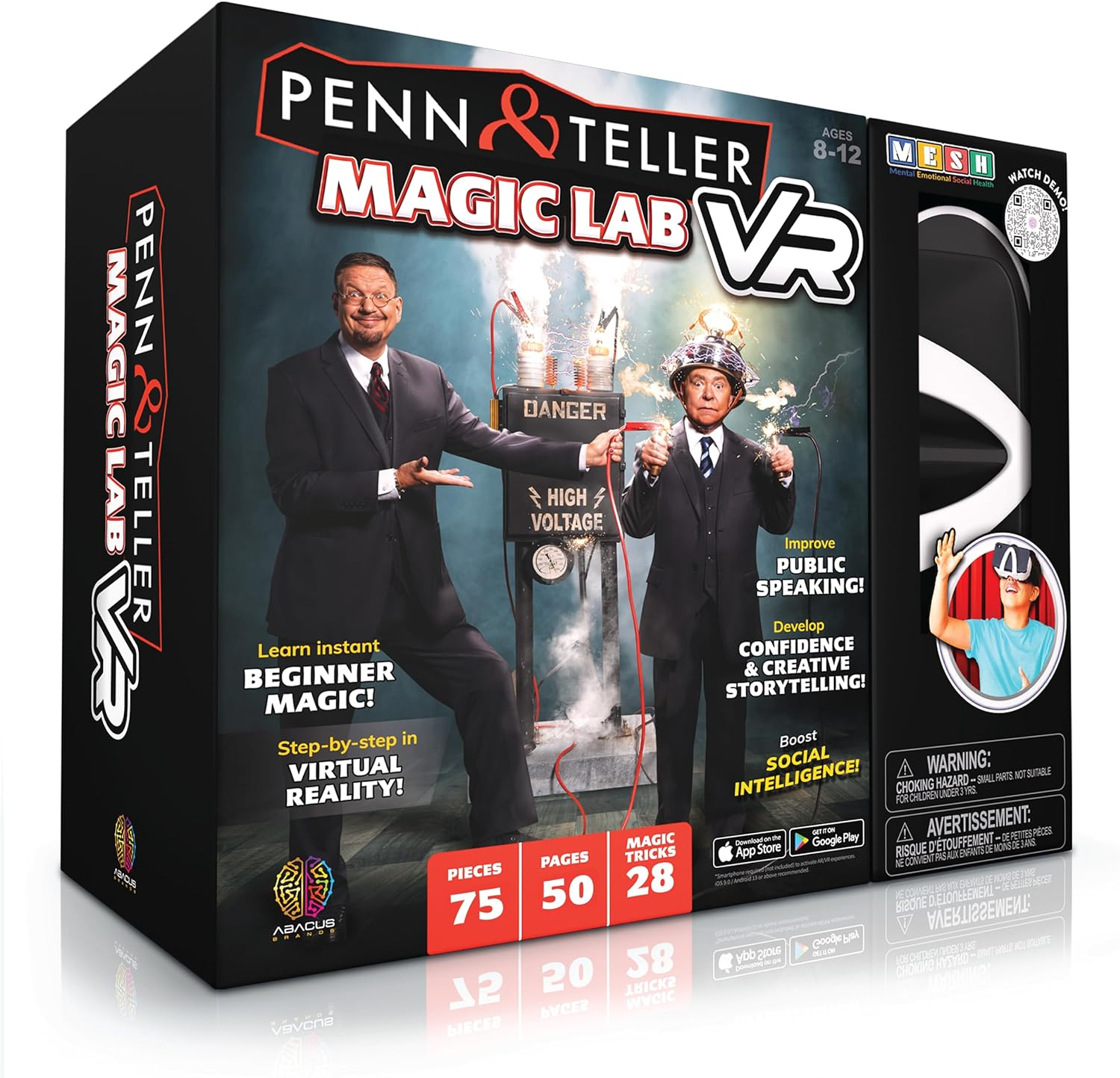 Penn & Teller Magic Lab VR &ndash; Virtual Reality Set for Kids Age 8+ with 25+ Tricks, 28-Piece Kit & 40-Page Book &ndash; Learn Magic, Build Confidence & Entertain Friends image number 3