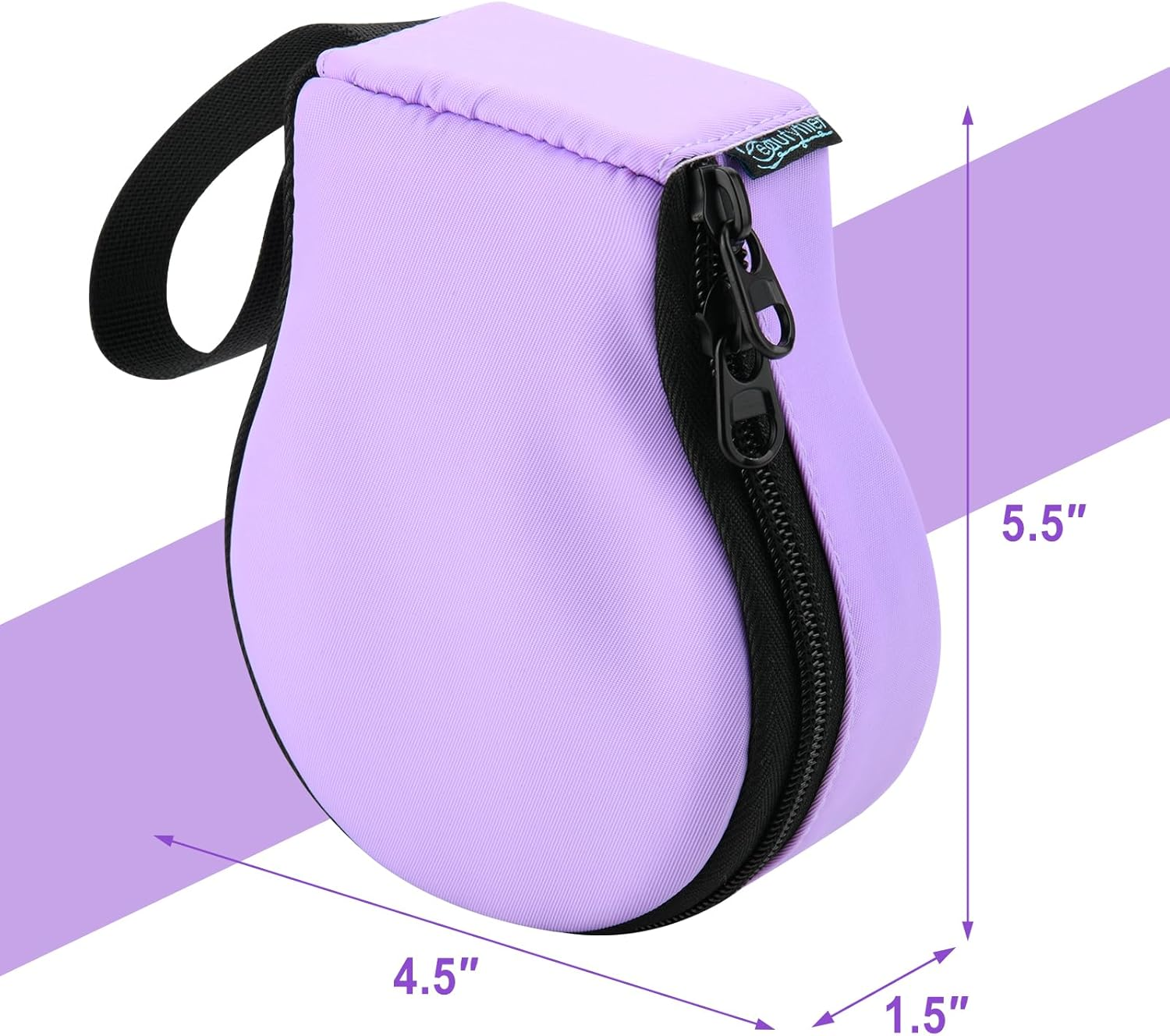 Beautyflier Cute Carry Case Compatible with Blinger Ultimate Set, Protective Carrying Storage Holds Glam Styling Tool Gems, Case Only (Purple) image number 2