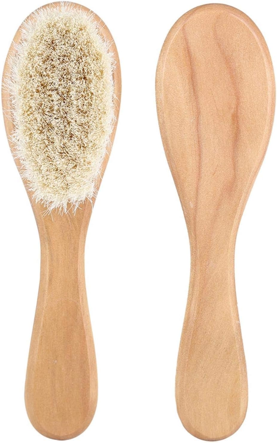 Infant Hair Brush, Comfortable Wood Ergonomic Wonderful Baby Brush, Colleagues Outdoor Relatives Relaxing Home Trips Parents for Relaxing Children Friends image number 1