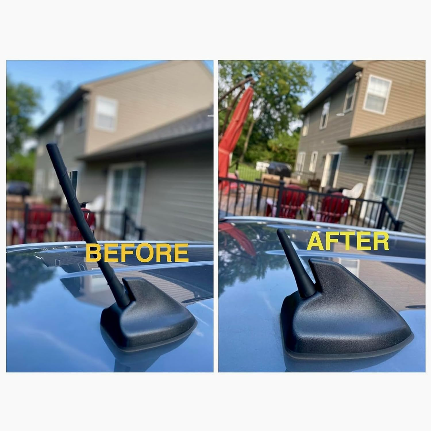 AQTAQ Universal Vehicle Roof Mount Short Car Antenna AM FM Antenna Car Roof Antenna Car 6.5Cm/2.5 Inch Mini Car Radio Antenna Compatible with Toyota Honda Subaru GMC Chevrolet Nissan Ford Jeep Etc image number 3