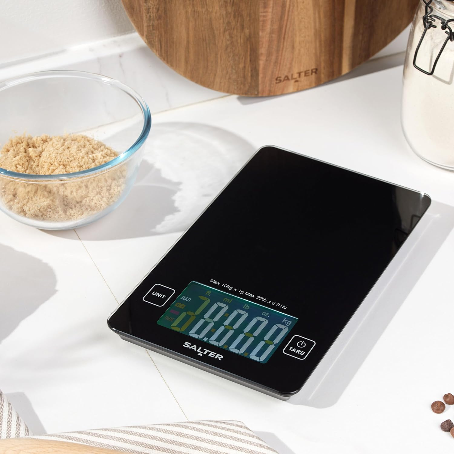 Salter Large Display Kitchen Scale 10Kg Black image number 5