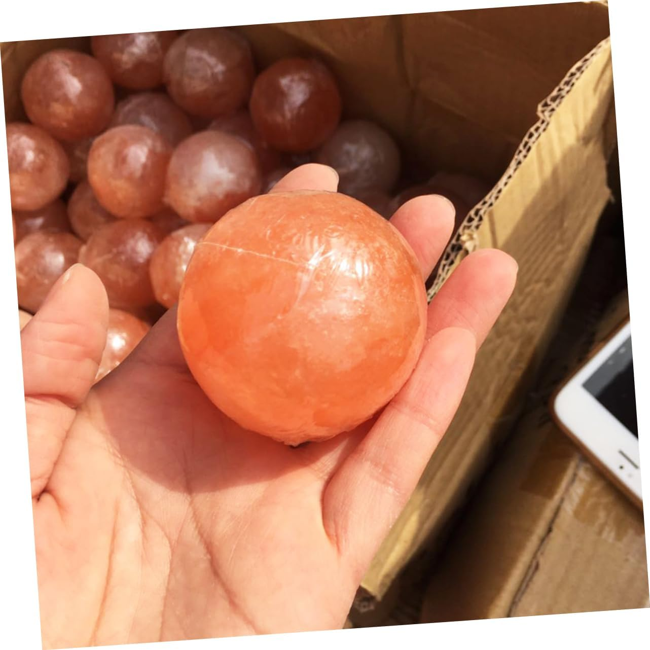 FOYTOKI 1Pc Soap Stone Salt Rock Massage image number 1