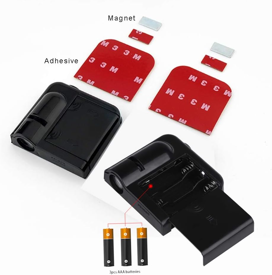 2PCS Car Door Projector Logo Light for Hello Kitty,Courtesy Ghost Shadow Door Lamp Fit All Car image number 4