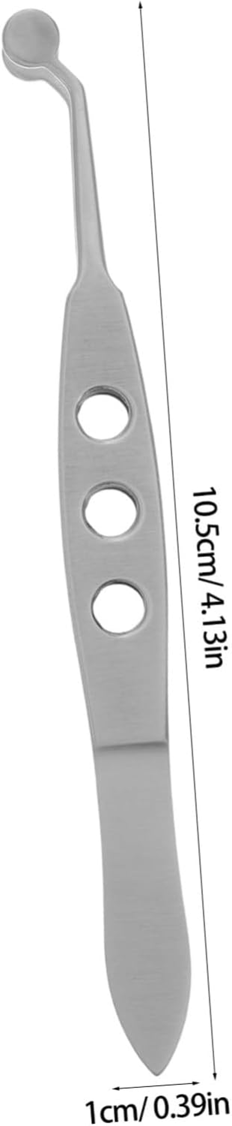 Meibomian Gland Expressor Tweezers with round Tips for Eyelid Massage and Stye Removal Eyelid Forceps Comfortable Fit for Men and Women Easy to Clean image number 1