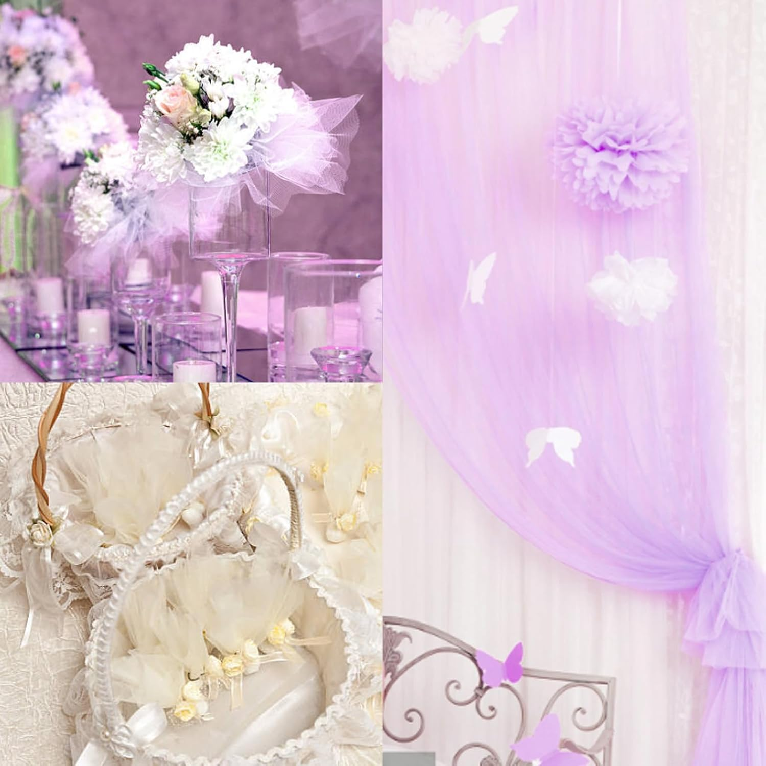 Royal Blue Tulle Fabric Roll - 6 Inch X 25 Yards Tulle Ribbon for Gift Wrapping DIY Crafts Party Decorations and Making Ponchos and More image number 2