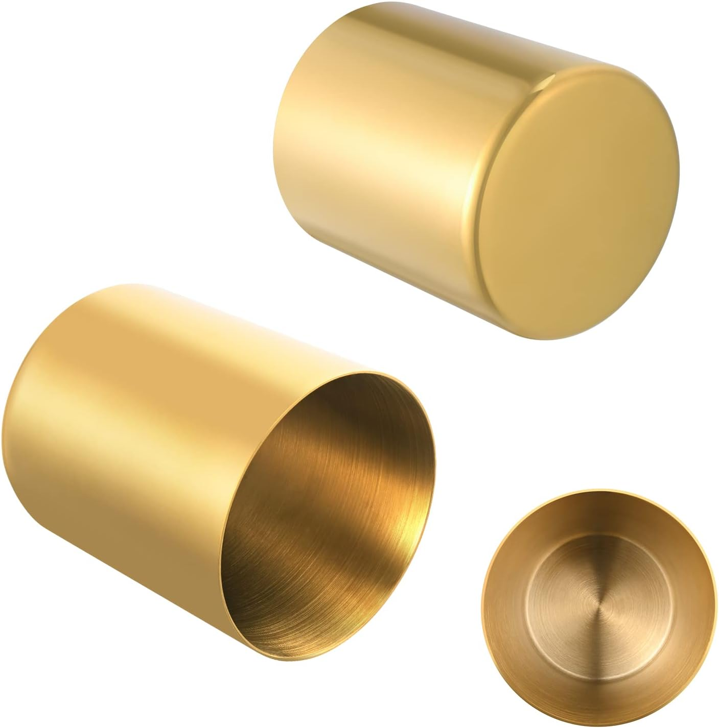 Gold Pen Holder for Desk, 304 Stainless Steel Pen Holder, Vases, Flower Pot, Makeup Brush Holder, Desk Accessories, Stationery Organizer image number 1